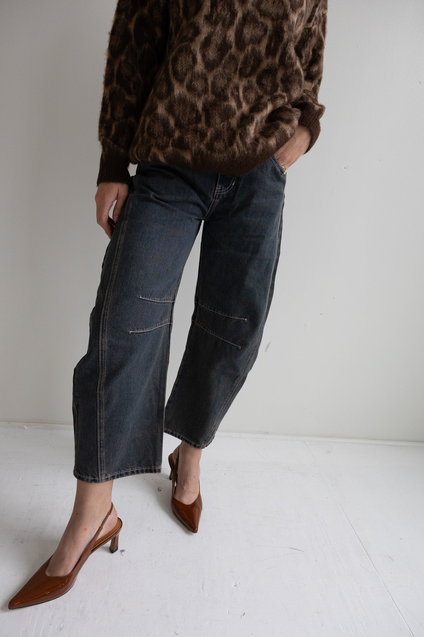 Wide - Leg Barrel Denim Jean - Final Sale - Ardire Collection