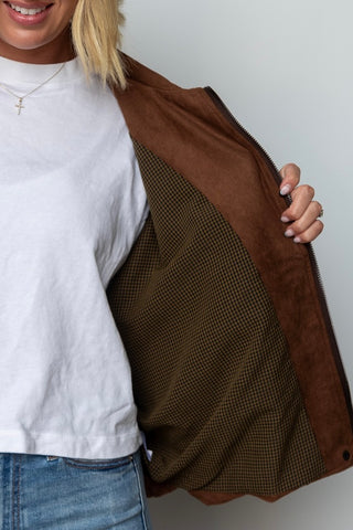 The Rowan Suede Utility Jacket