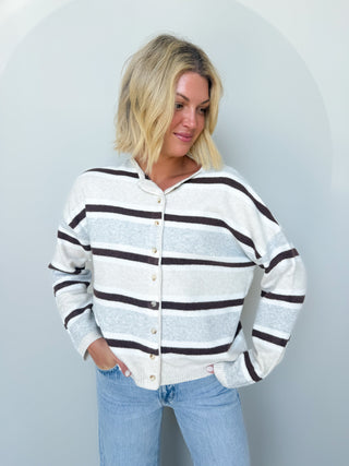 The Chandler Striped Cardigan