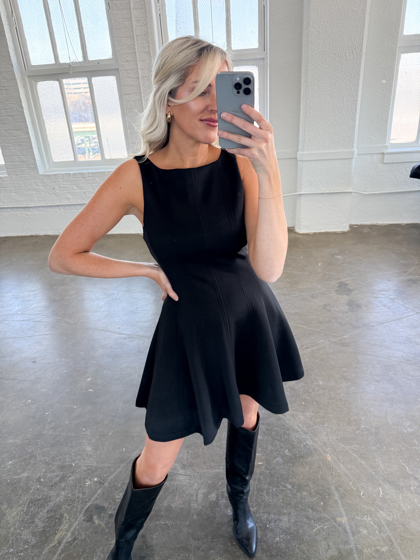 Timeless Black A-Line Mini Dress