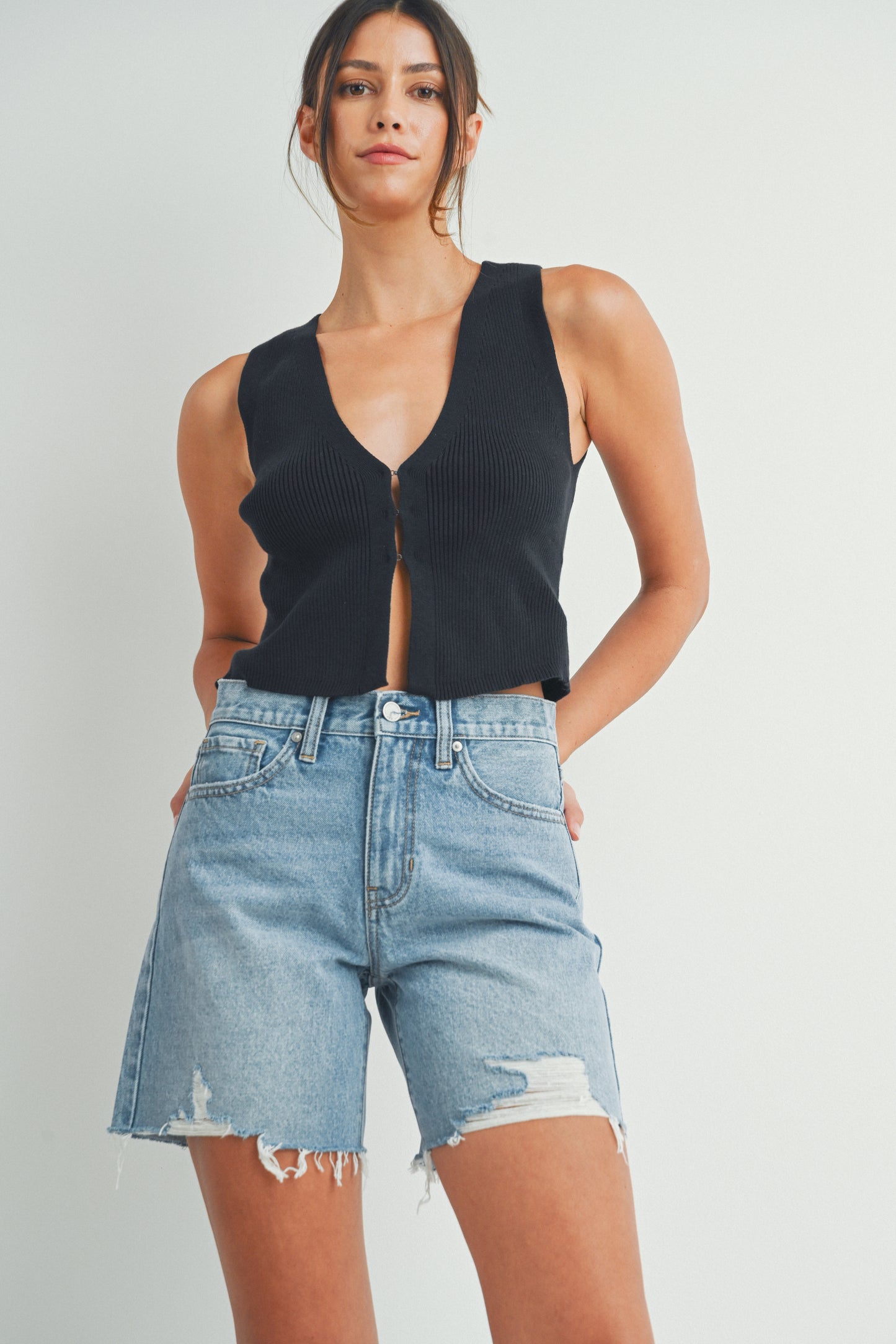 The Classic Cutoff Denim Shorts