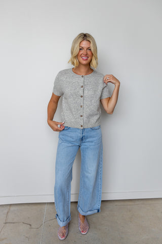 The Hadley Button-Front Knit Top