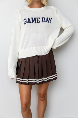 The Greer Pleated Mini Skirt