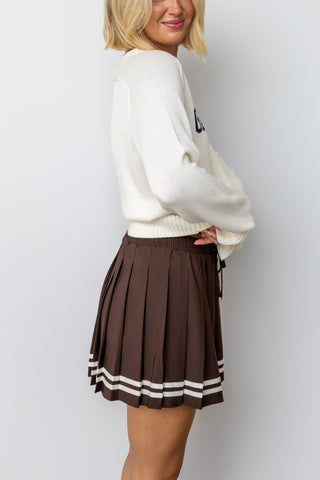 The Greer Pleated Mini Skirt