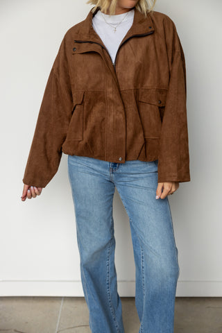 The Rowan Suede Utility Jacket