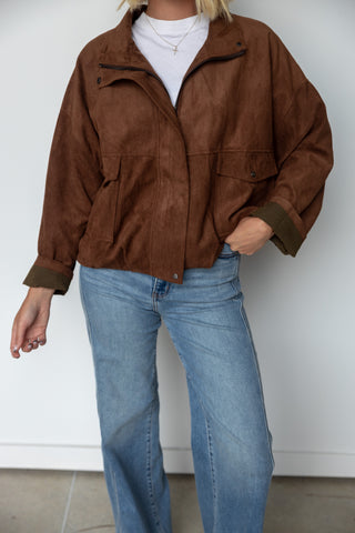 The Rowan Suede Utility Jacket