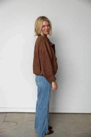 The Rowan Suede Utility Jacket
