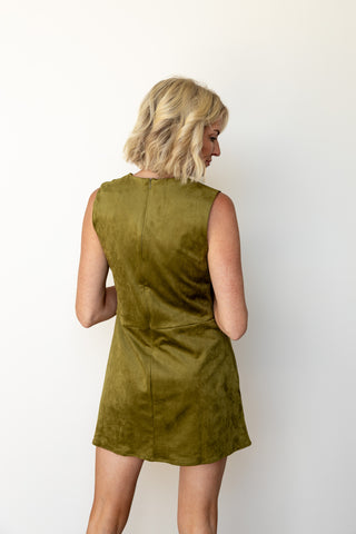 The Anna Suede Shift Dress