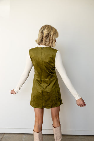The Anna Suede Shift Dress