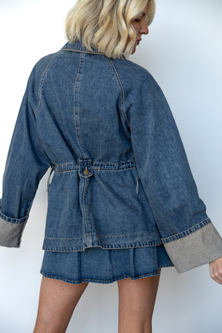 The Collins Cinched Denim Jacket