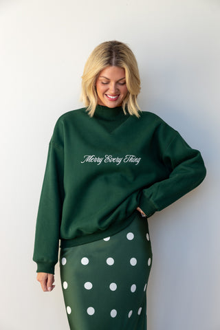 The Merry Everything Mockneck Sweatshirt