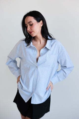 Classic Striped Oversized Shirt - Final Sale - Ardire Collection
