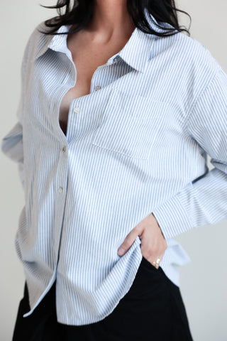 Classic Striped Oversized Shirt - Final Sale - Ardire Collection