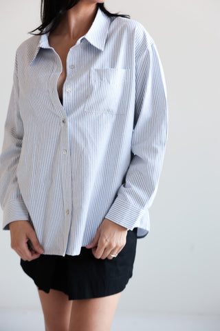 Classic Striped Oversized Shirt - Final Sale - Ardire Collection
