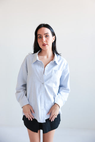 Classic Striped Oversized Shirt - Final Sale - Ardire Collection