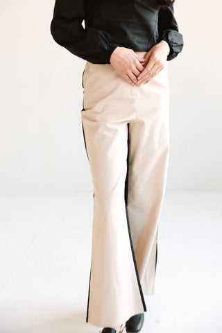Contrast Stripe Wide - Leg Trousers - Final Sale - Ardire Collection