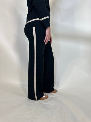 Contrast Trim Wide - Leg Pants - Ardire Collection