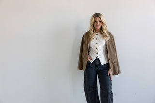 Day to Night Button Down Vest - Final Sale - Ardire Collection