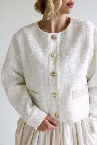 Elegant Textured Button - Up Sweater - Final Sale - Ardire Collection