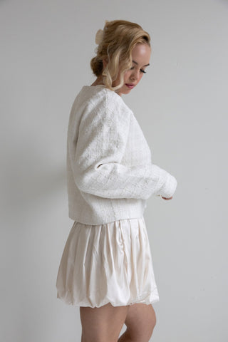 Elegant Textured Button - Up Sweater - Final Sale - Ardire Collection