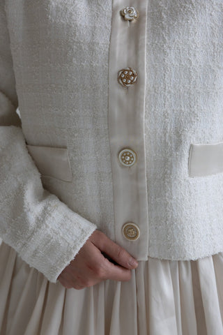 Elegant Textured Button - Up Sweater - Final Sale - Ardire Collection