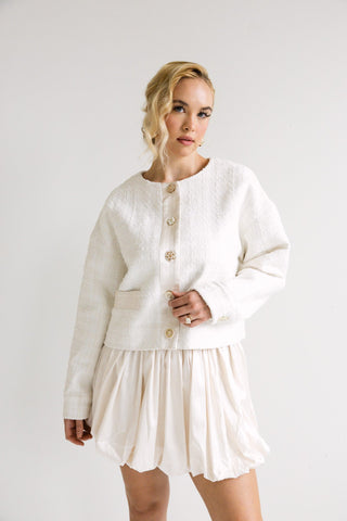 Elegant Textured Button - Up Sweater - Final Sale - Ardire Collection