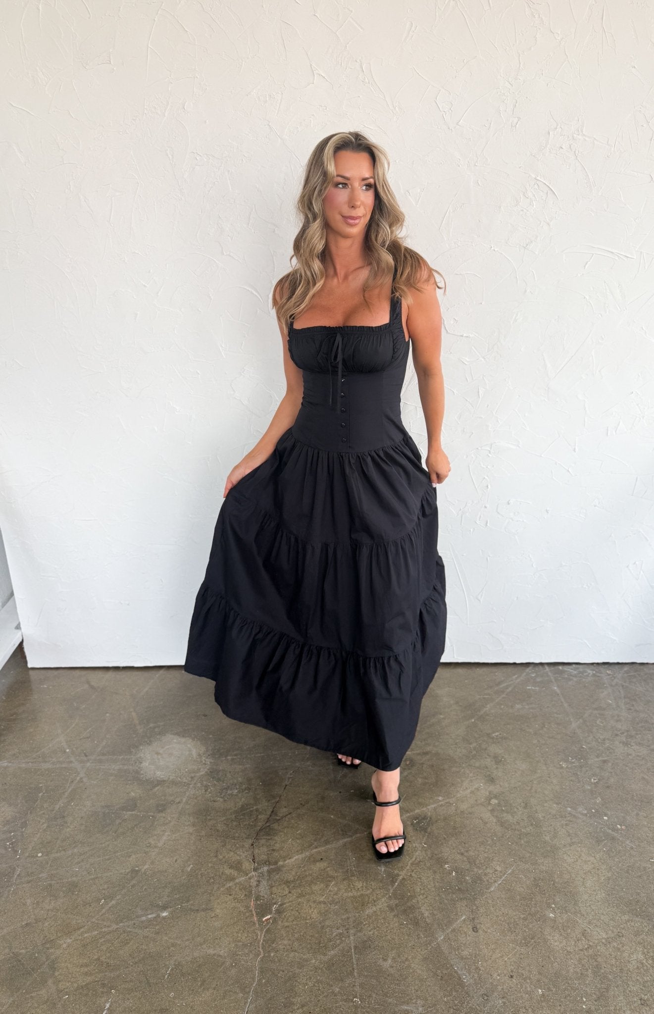 Elegant Tiered Maxi Dress Ardire Collection Elegant Tiered Maxi Dress Ardire Collection