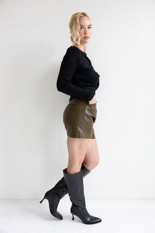 Faux Leather Short - Final Sale - Ardire Collection
