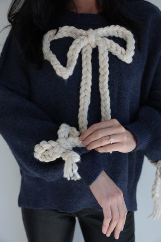 Festive Bow - Accent Sweater - Final Sale - Ardire Collection