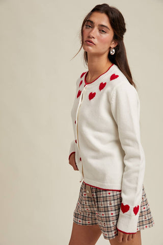 Heartfelt button up cardigan - Ardire Collection