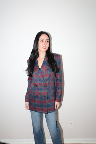 Holiday plaid blazer - Final Sale - Ardire Collection