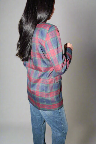 Holiday plaid blazer - Final Sale - Ardire Collection