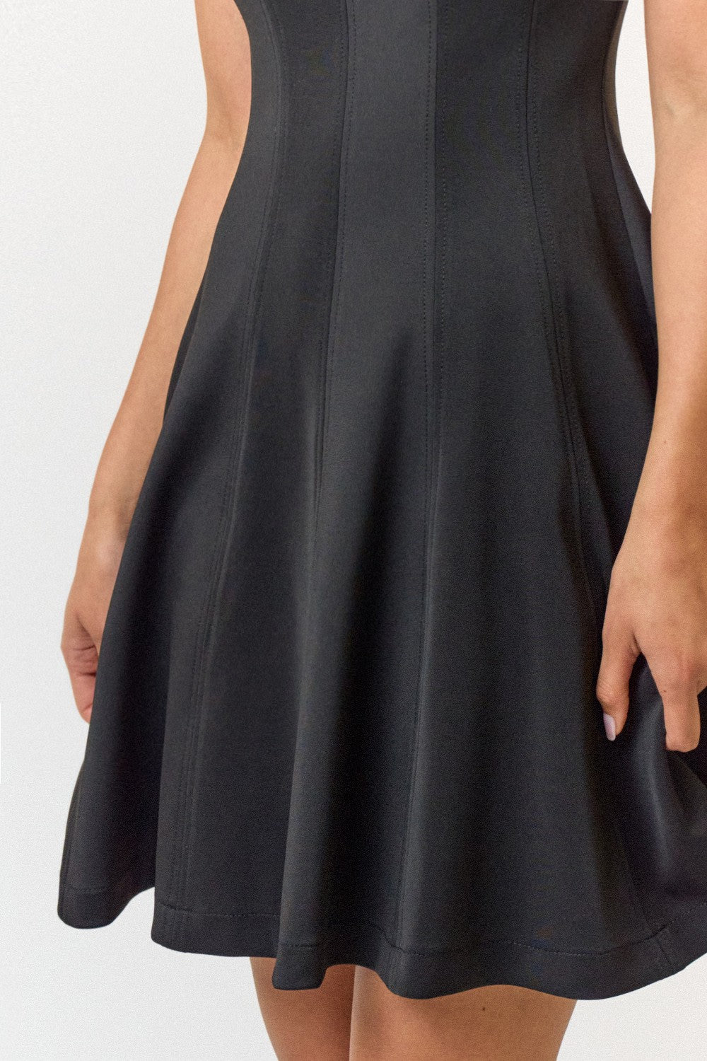 Timeless Black A-Line Mini Dress
