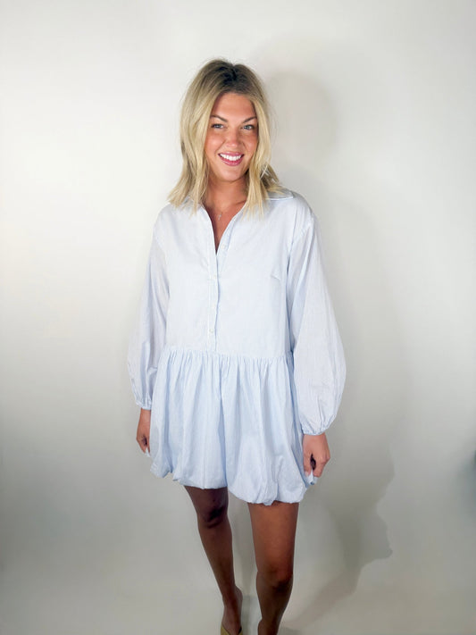 Skyline Poplin Drop - Waist Dress - Ardire Collection