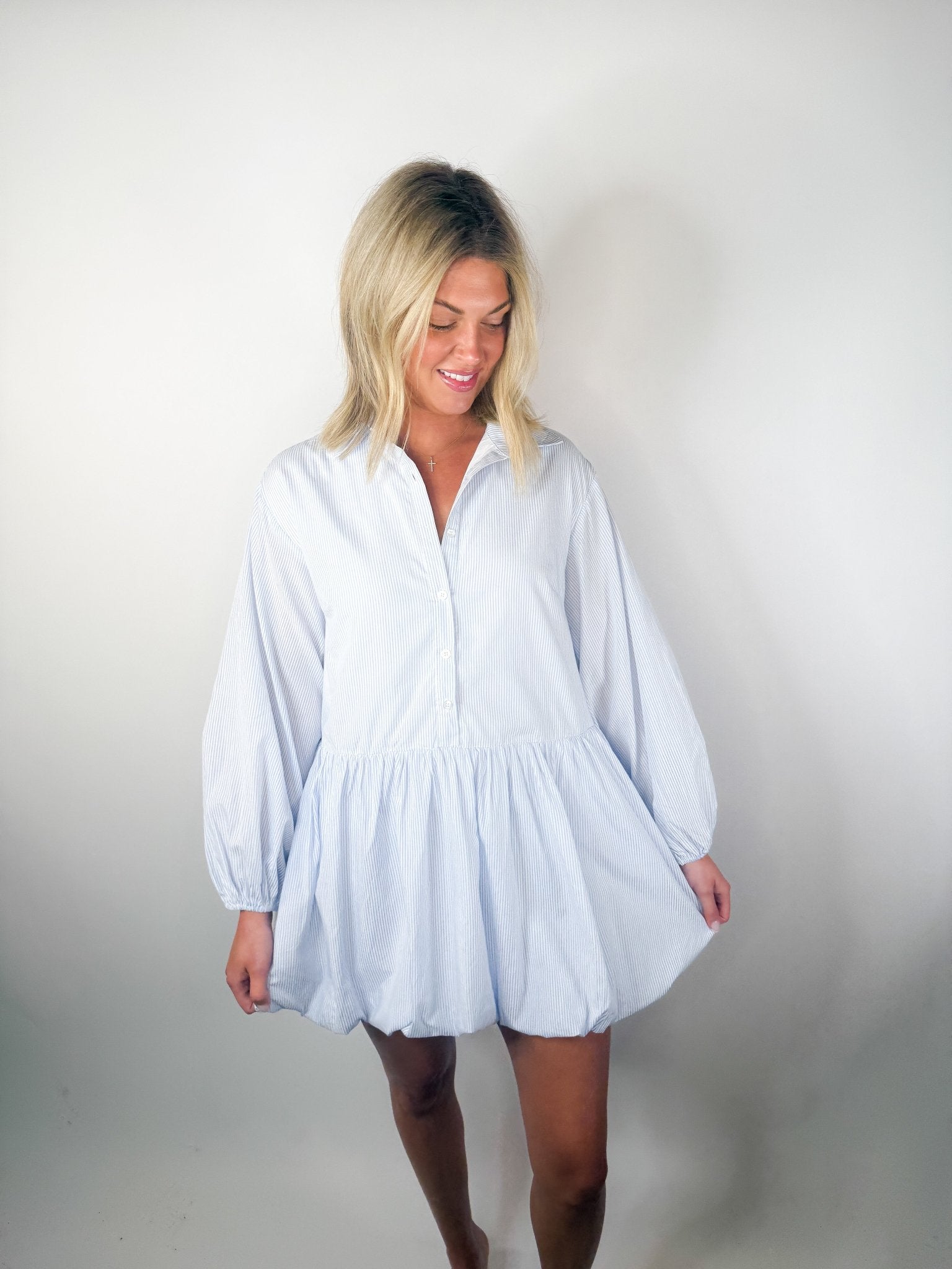 Skyline Poplin Drop - Waist Dress - Ardire Collection
