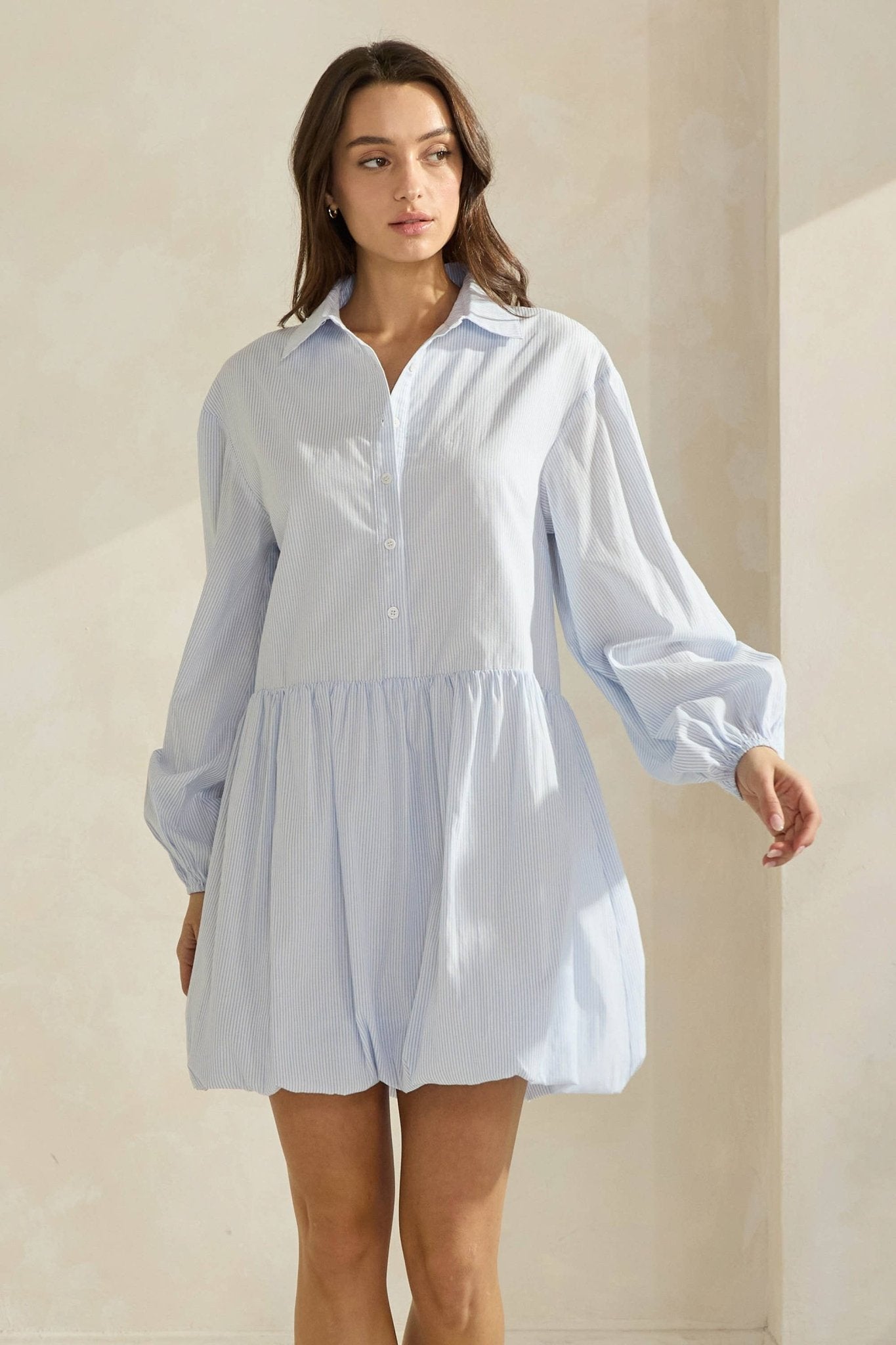 Skyline Poplin Drop - Waist Dress - Ardire Collection