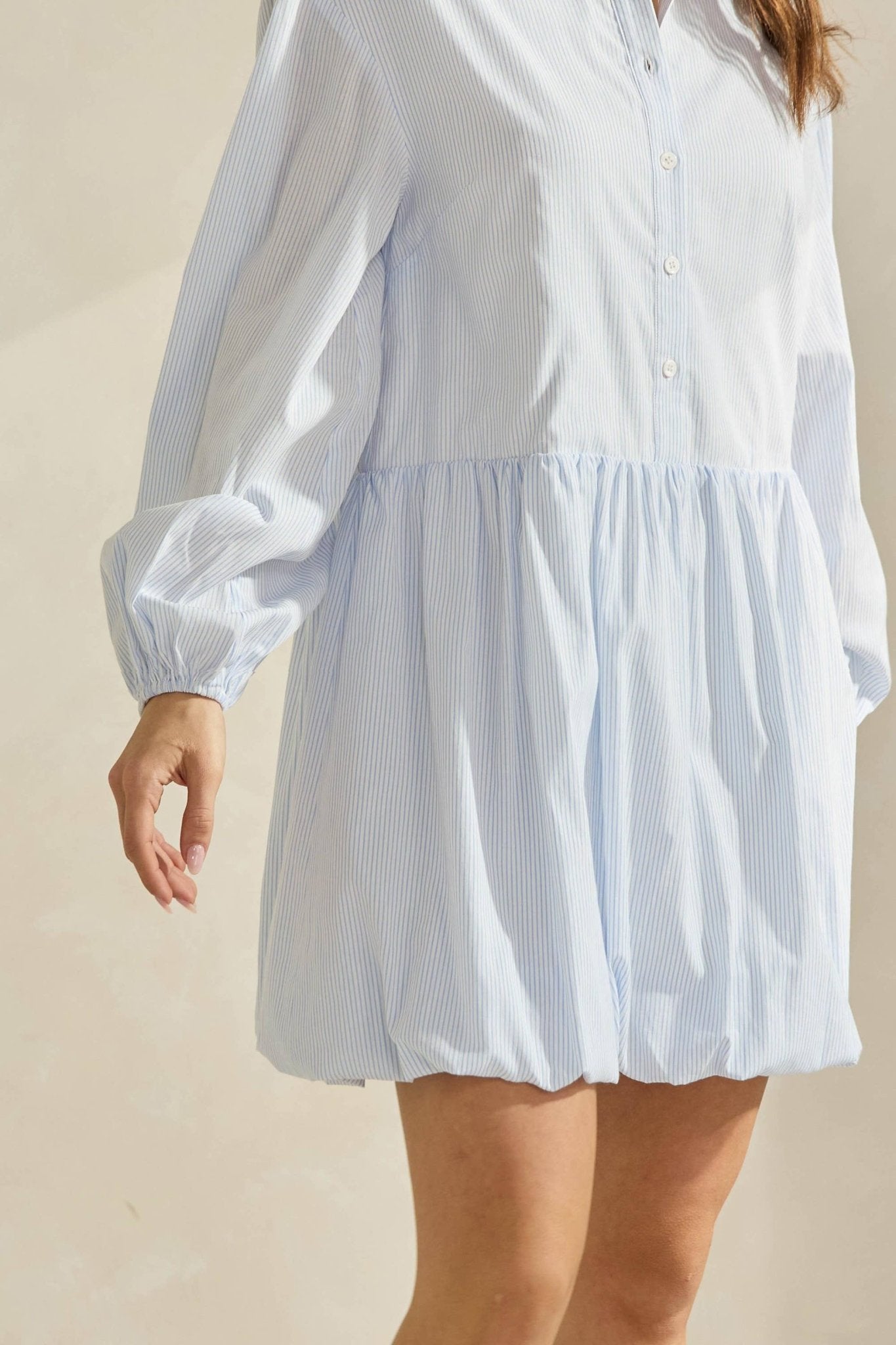 Skyline Poplin Drop - Waist Dress - Ardire Collection