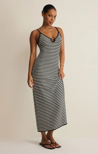 The Amalfi Stripe Midi Dress - Ardire Collection