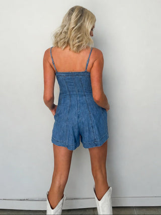 The Aspen Denim Romper - Ardire Collection