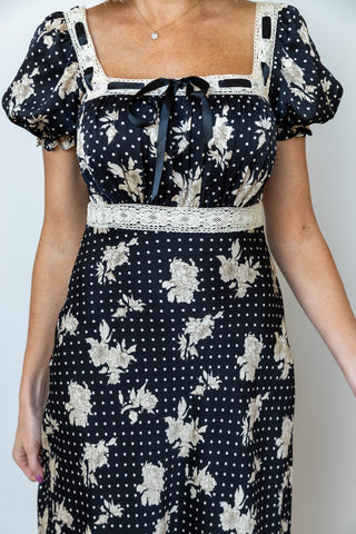 The Aubrey Floral Midi Dress - Ardire Collection