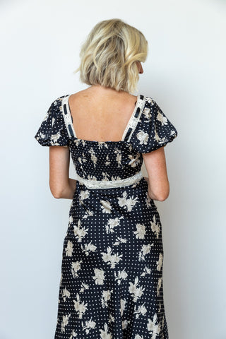 The Aubrey Floral Midi Dress - Ardire Collection