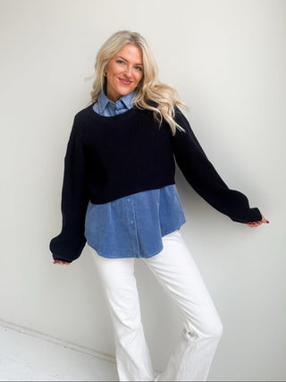 The Bailey 2 - In - 1 Knit Top - Ardire Collection