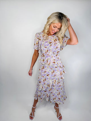 The Blossom Ruffle Midi Dress - Ardire Collection