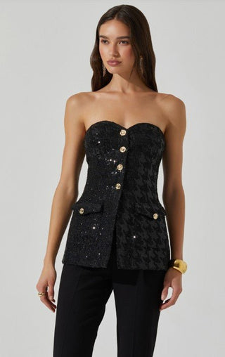 The Brittany Sequin Corset Top - Ardire Collection