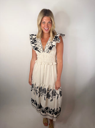 The Camila Embroidered Dress - Ardire Collection