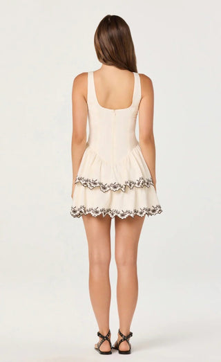 The Capri Coast Ruffle Mini Dress - Ardire Collection