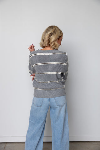 The Chai Stripe Sweater - Ardire Collection
