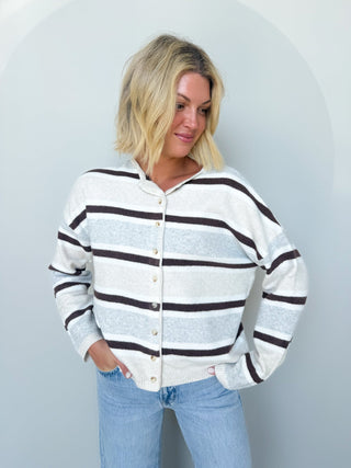 The Chandler Striped Cardigan - Ardire Collection
