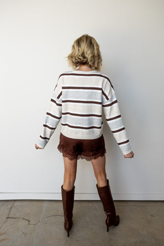 The Chandler Striped Cardigan - Ardire Collection