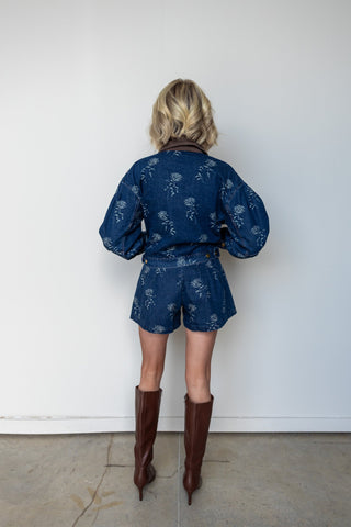 The Cheyenne Floral Denim Jacket - Ardire Collection